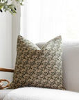 Serene Petals Pillow Cover | Vintage Floral Throw Cover: 22" x 22" / Printed Back