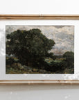 Dark Moody Landscape Oil Painting Wall Decor L137: 8"x10"