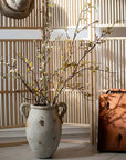 Long Weigela Flower Stem 63" Tall: White / Five Stems