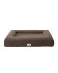 Boucle Dog Bed (Brown, Medium)