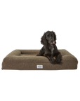 Boucle Dog Bed (Brown, Medium)