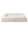 Boucle Dog Bed (White, Medium)