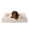 Boucle Dog Bed (White, Small)