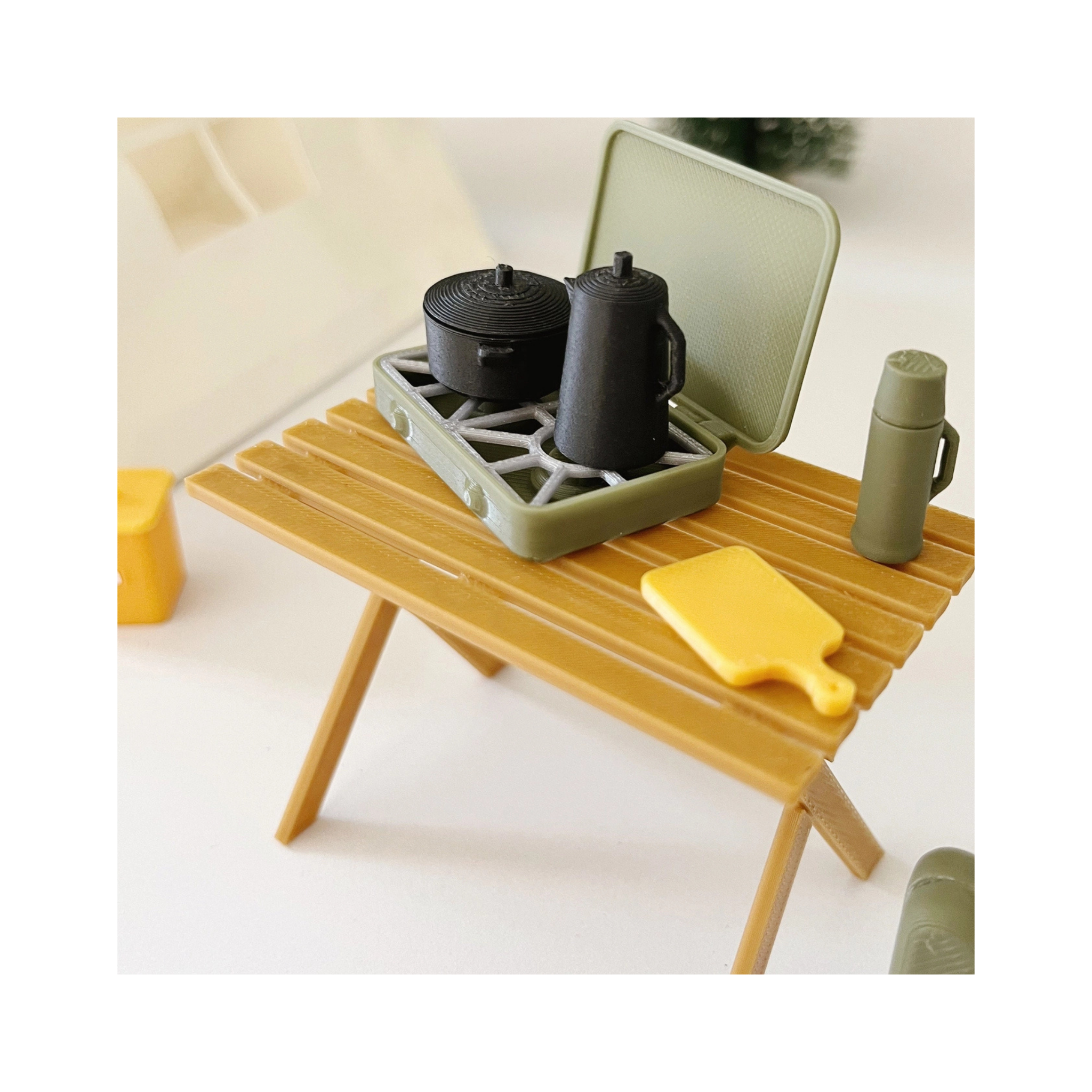 Dollhouse Miniature Camping Set