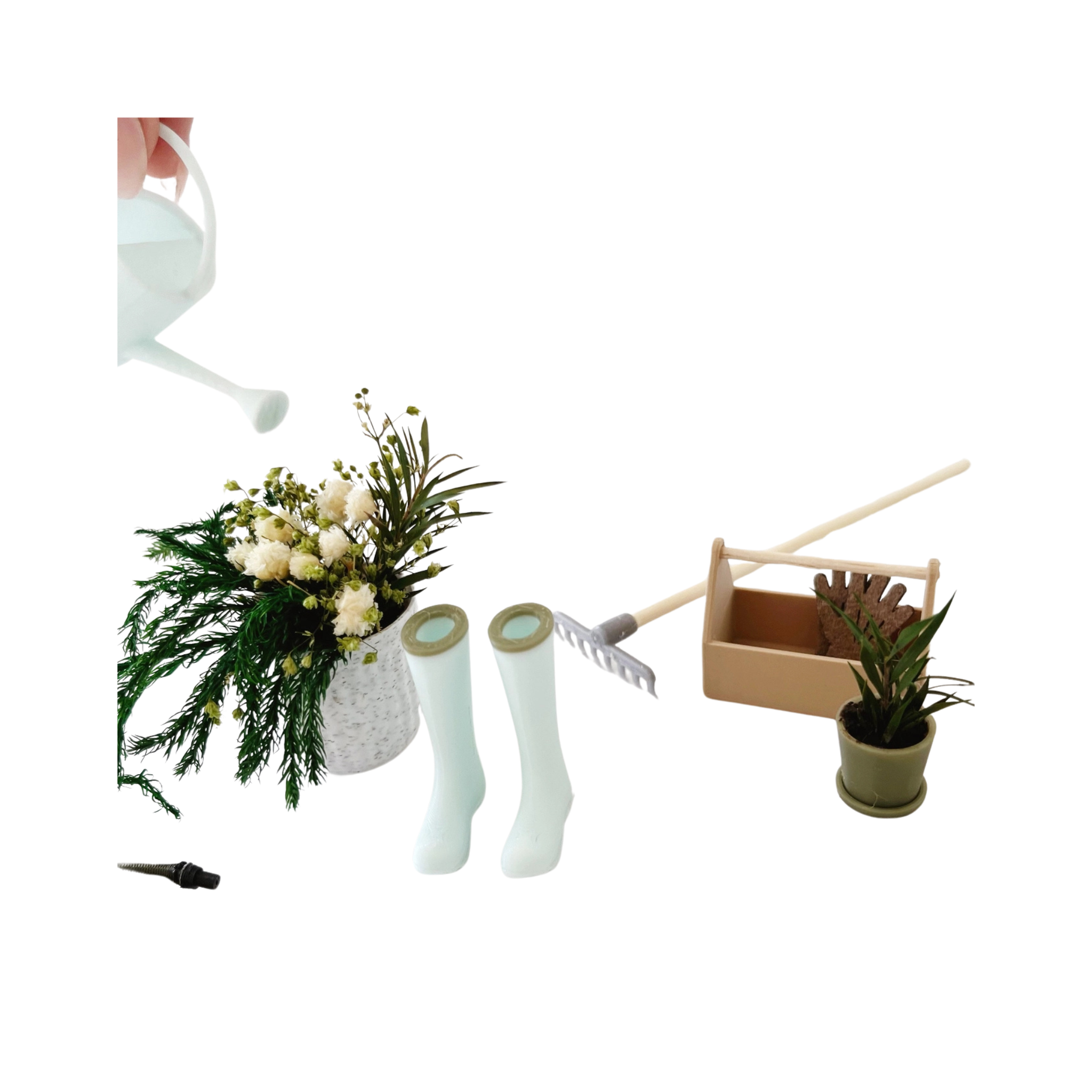 Dollhouse Miniature Garden Set