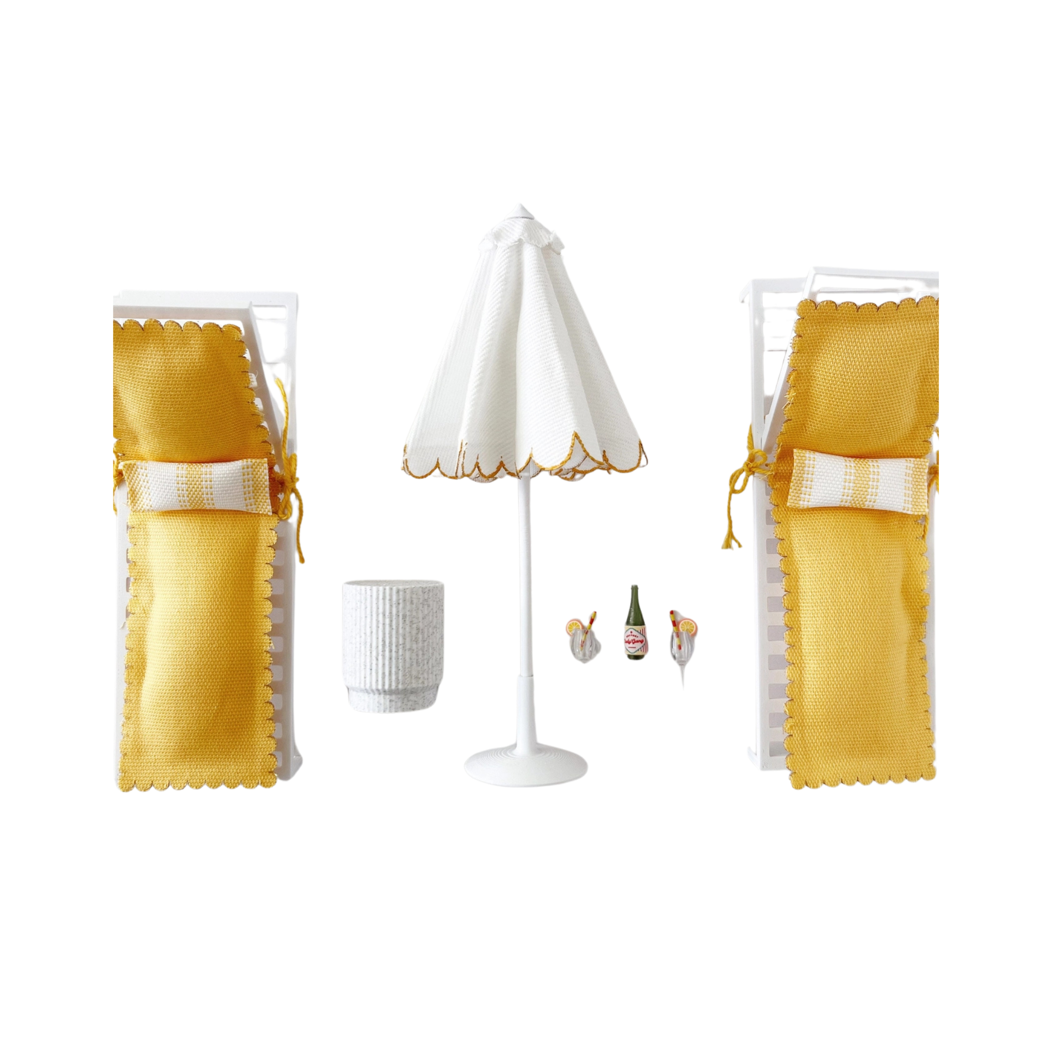 Dollhouse Miniature Patio Set