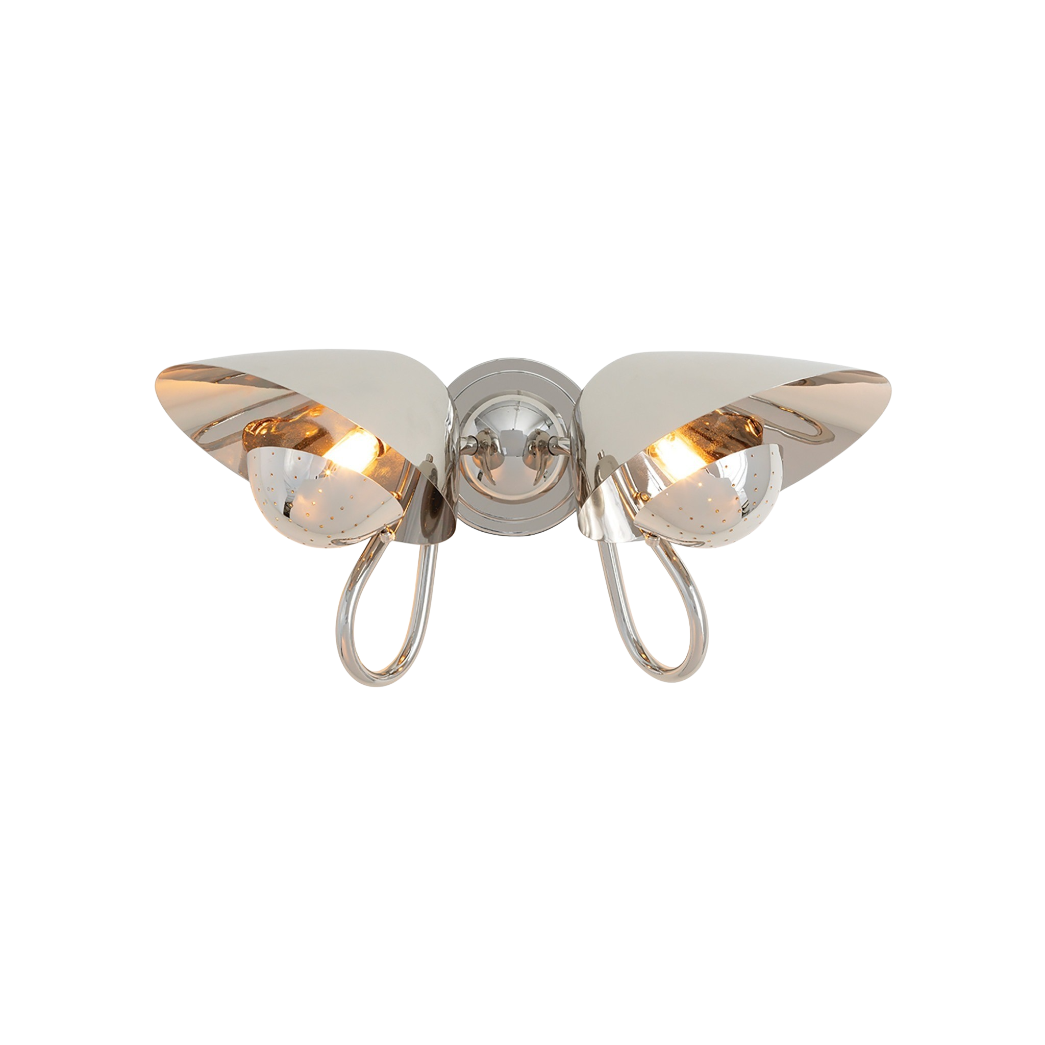 Keaton Sconce Double (Nickel)