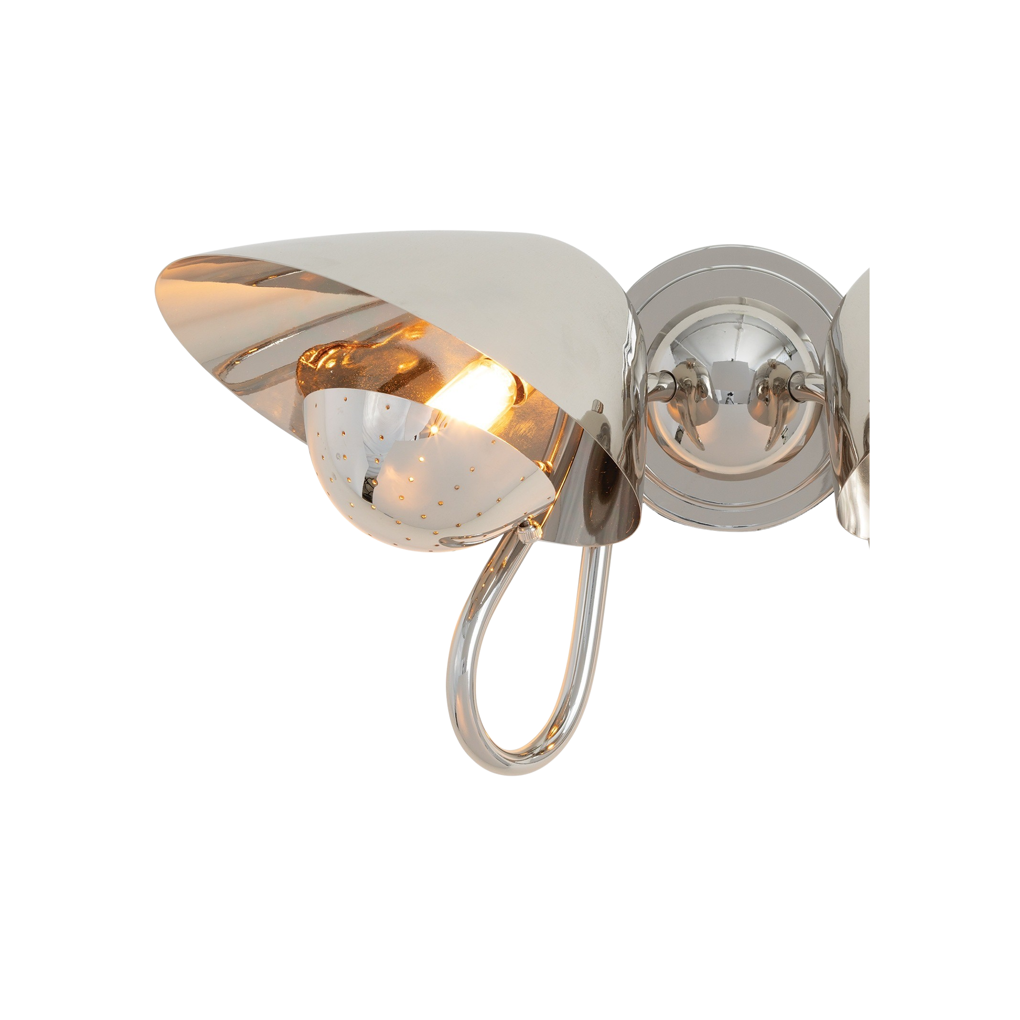 Keaton Sconce Double (Nickel)