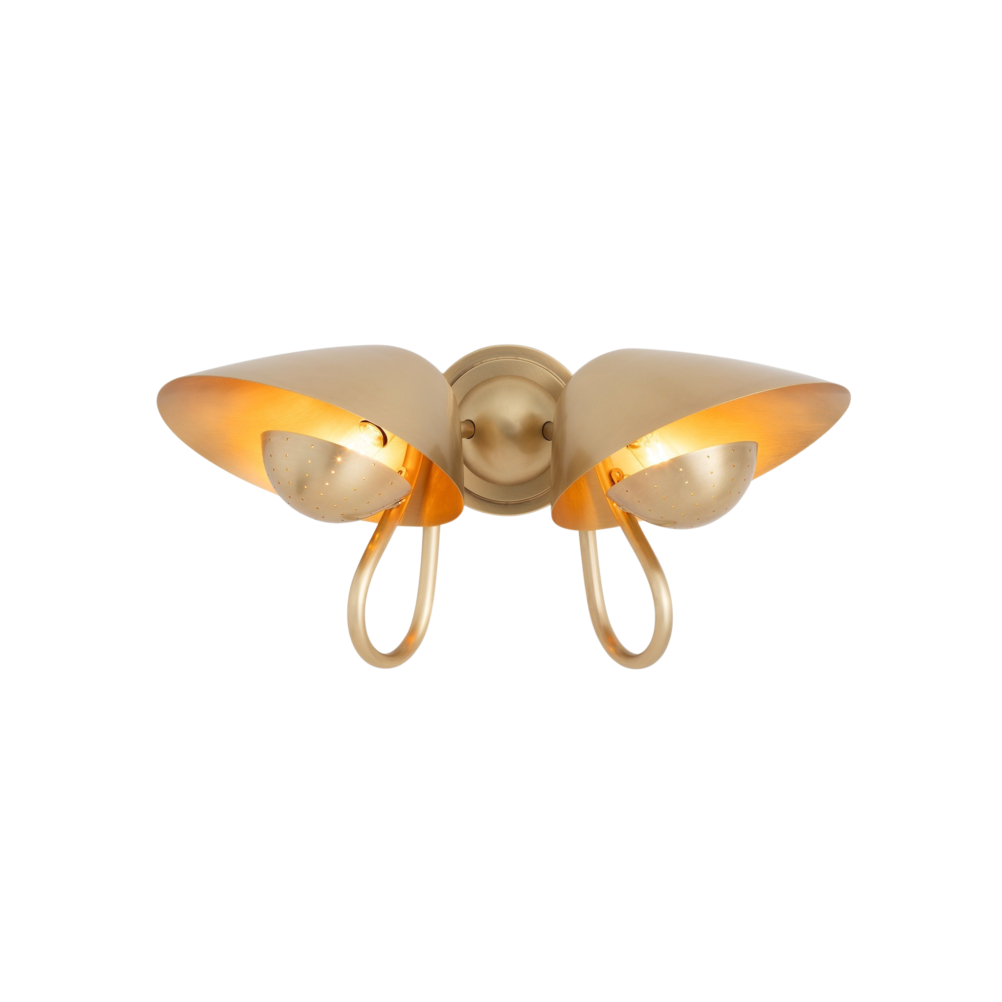 Keaton Sconce Double (Brass)
