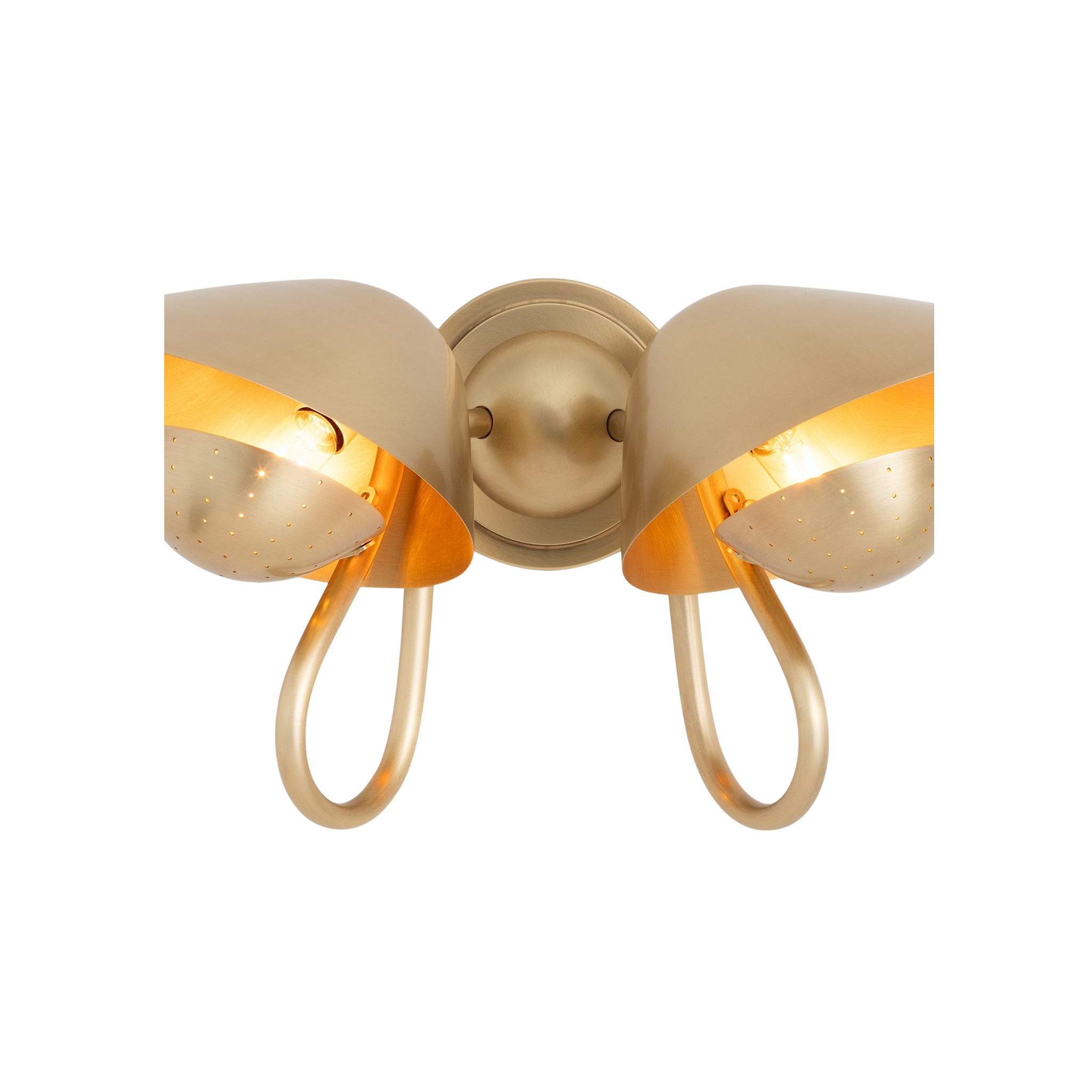 Keaton Sconce Double (Brass)