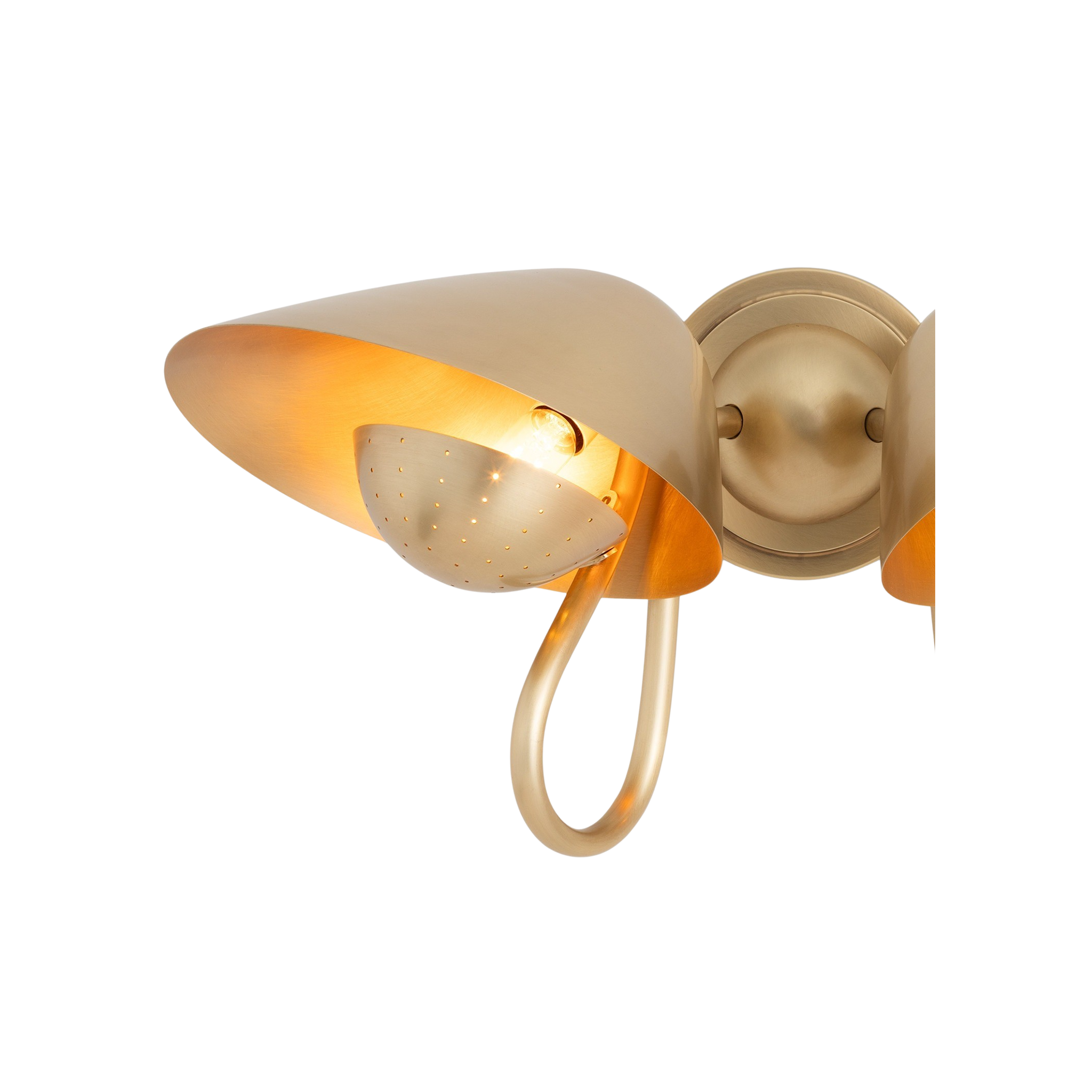 Keaton Sconce Double (Brass)