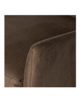 Monette Slipcover Swivel Chair in Coffee