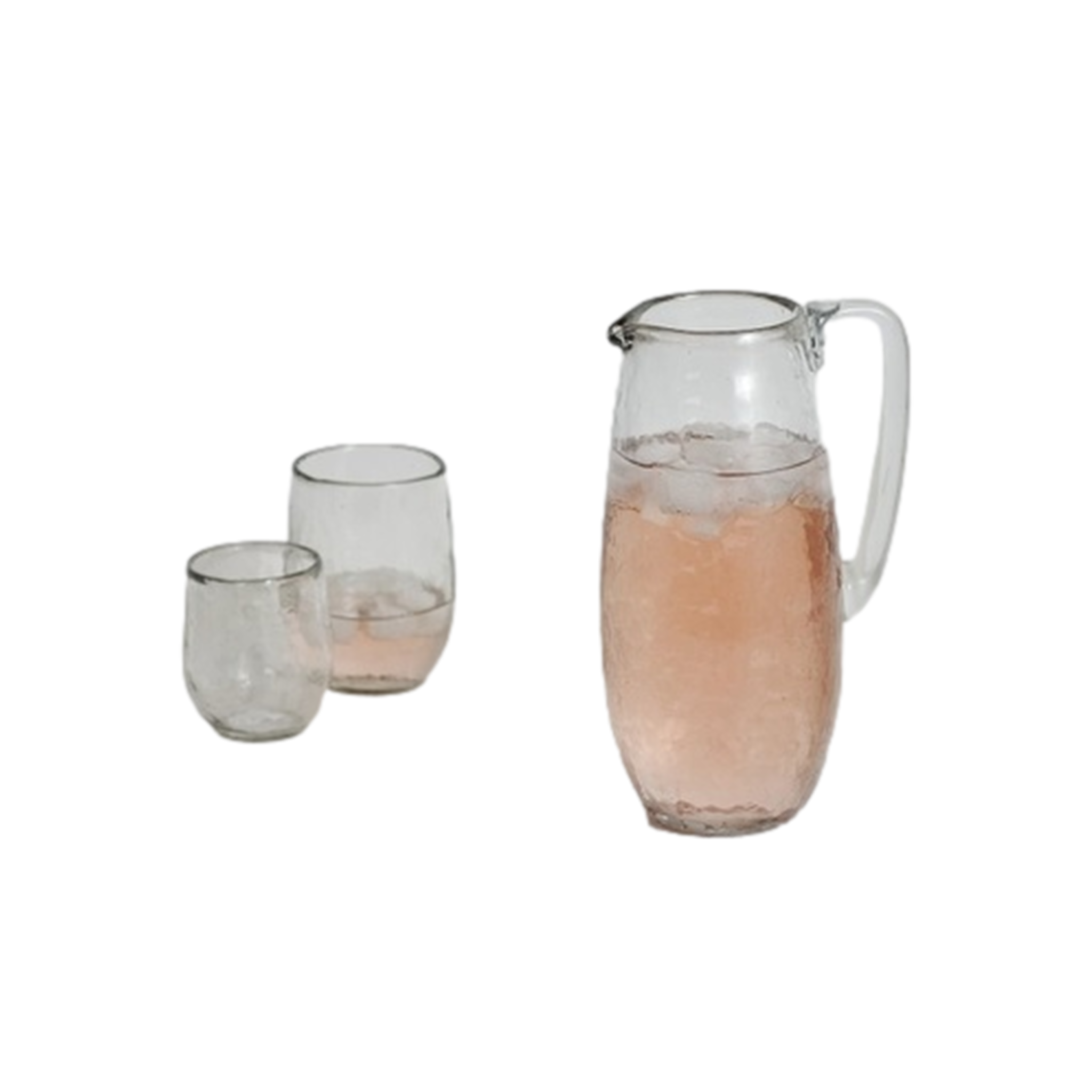 Pebbled Glass Pitcher