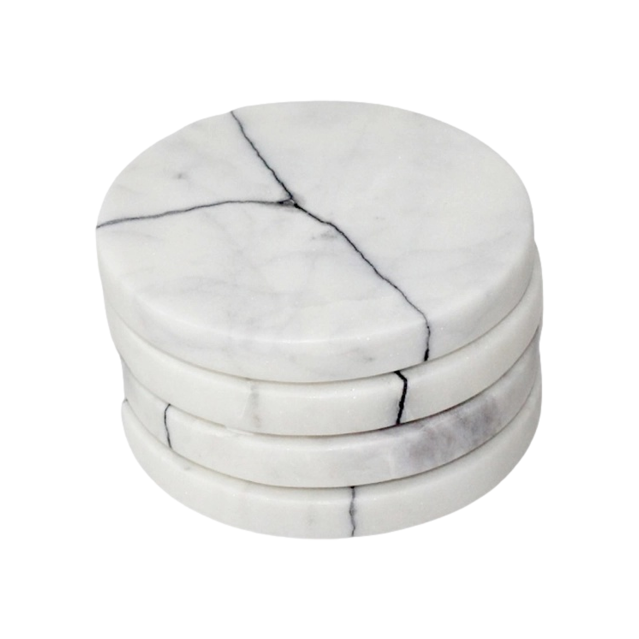 Veined Marble Coasters (Set of 4)