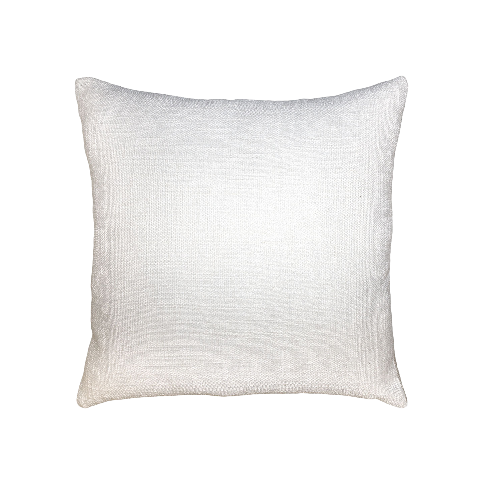 Hopsack Solid White Pillow
