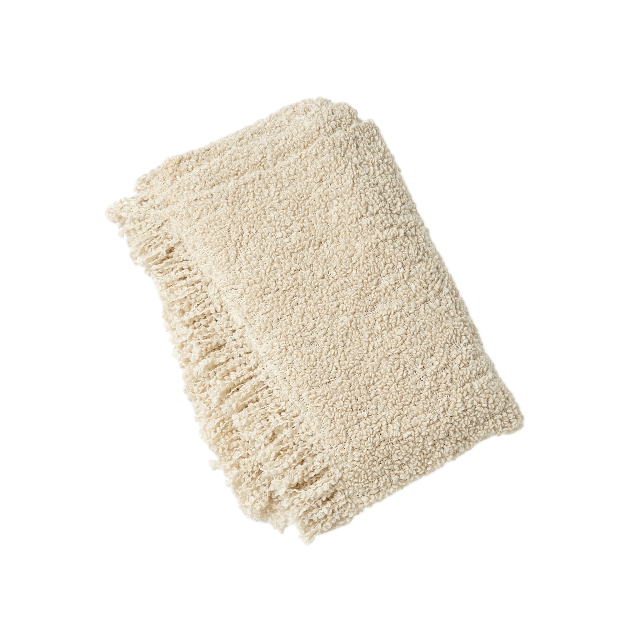 Textured Boucle Throw (Natural)
