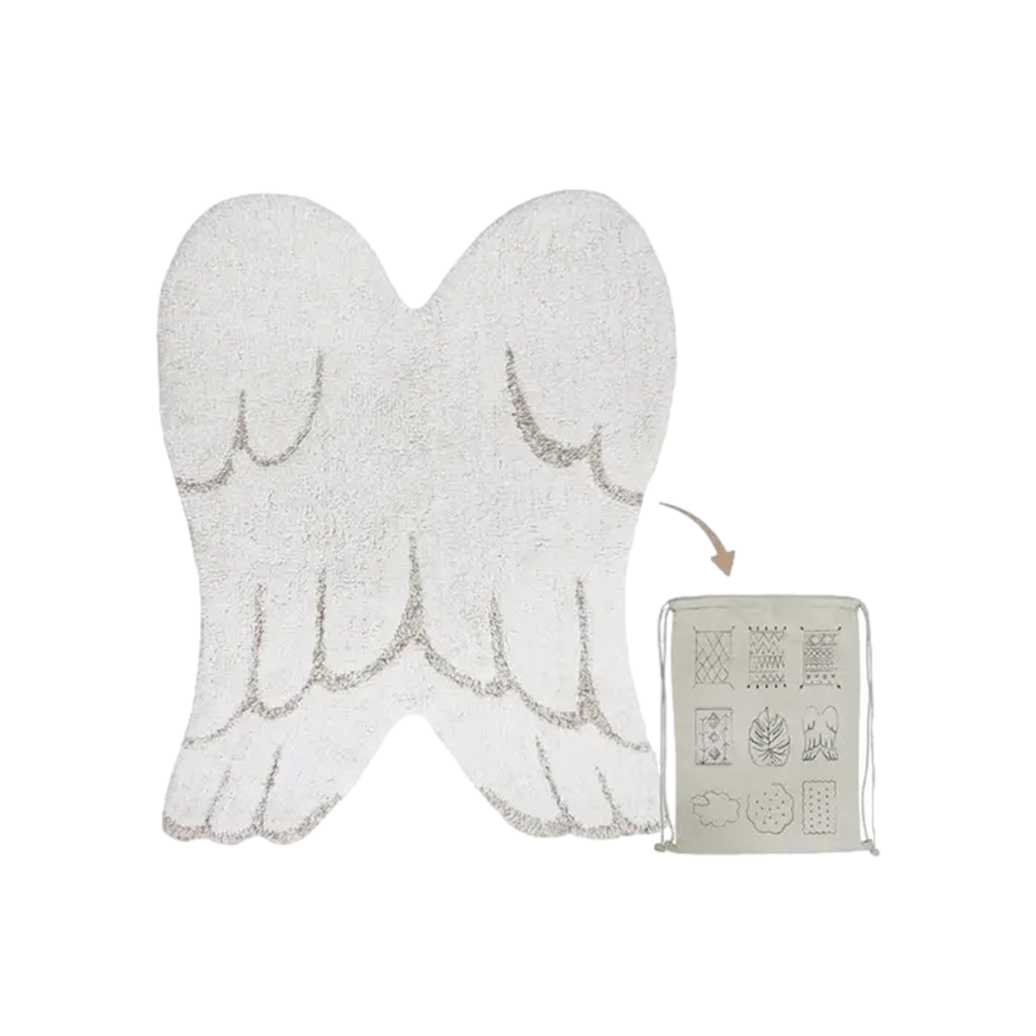 Mini Wings Washable Rug