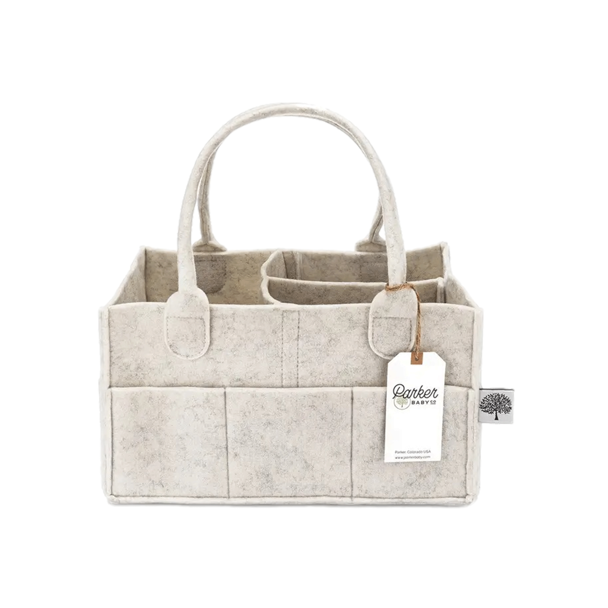 Diaper Caddy in White