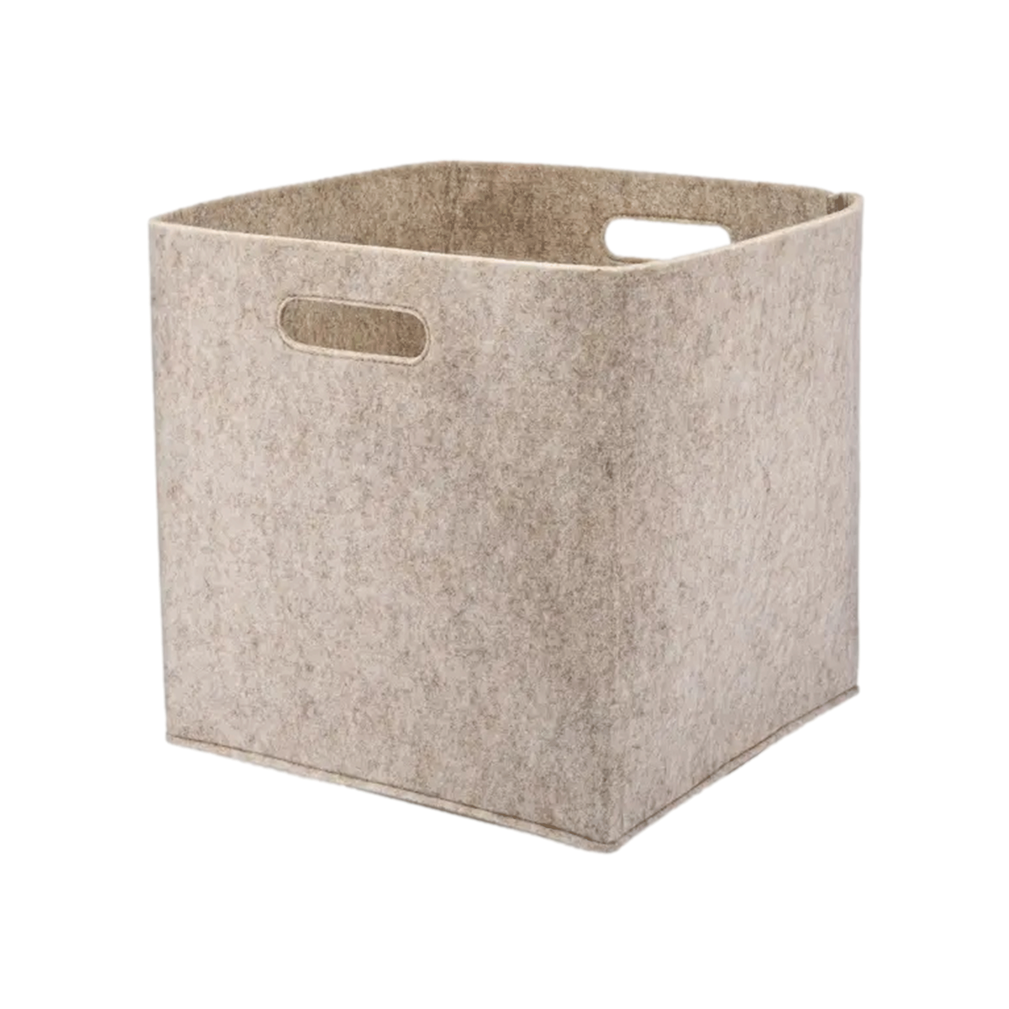 Felt Cube Storage Bin in Oatmeal – Mayker Interiors