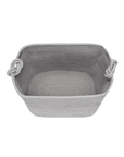 Rope Cube Storage Basket in Gray