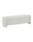 Danianna Boucle Bench White