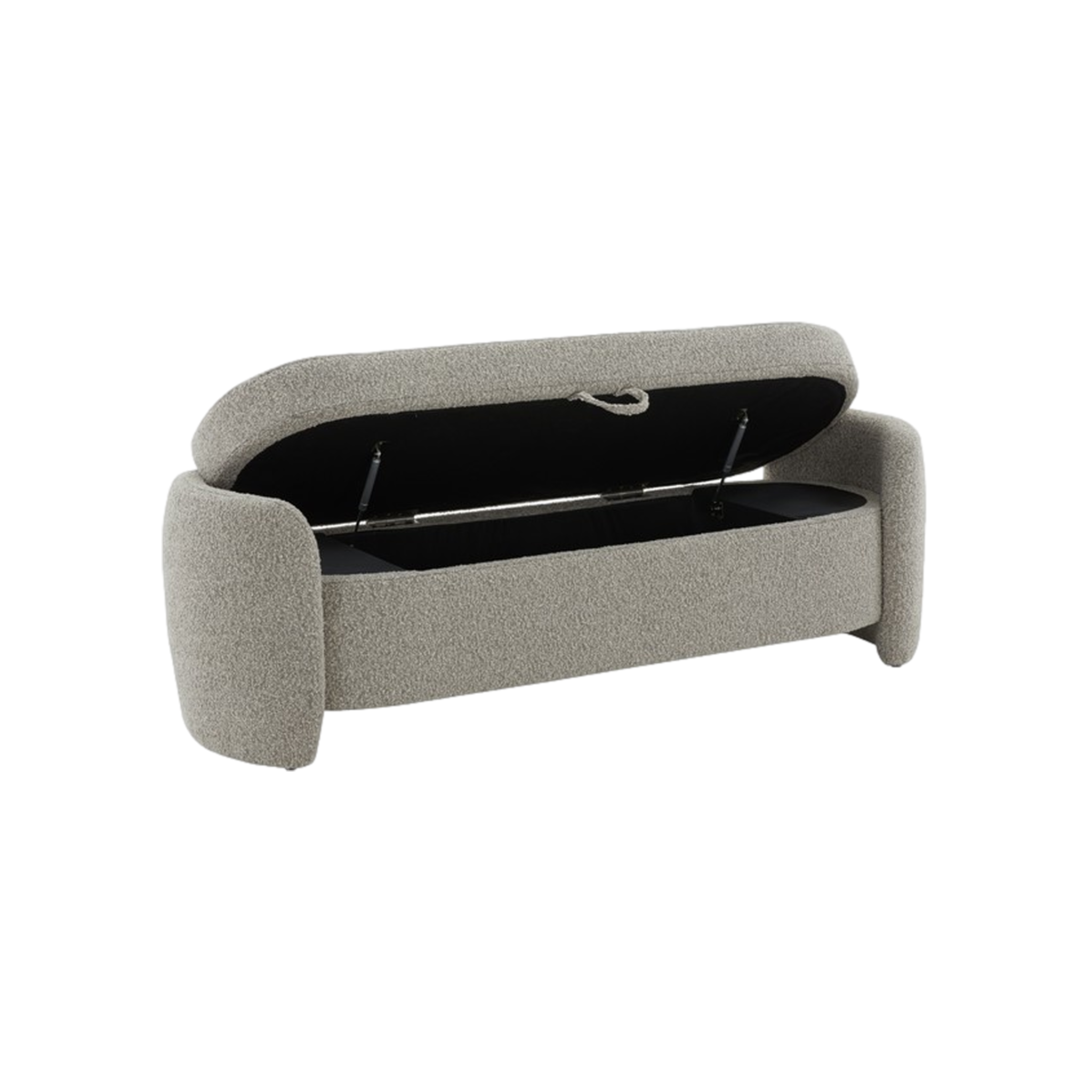 Danianna Boucle Bench in Putty