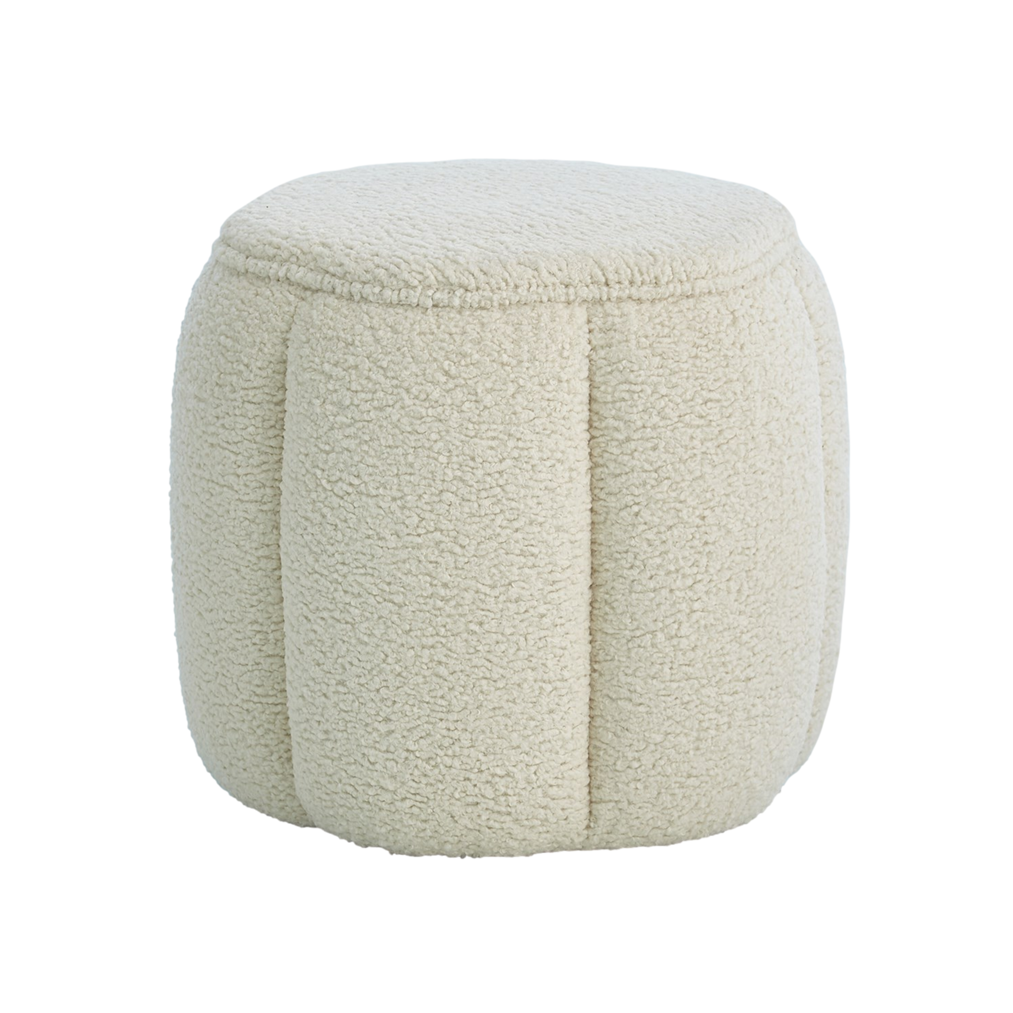 Tufted Ottoman in Sheepskin Natural