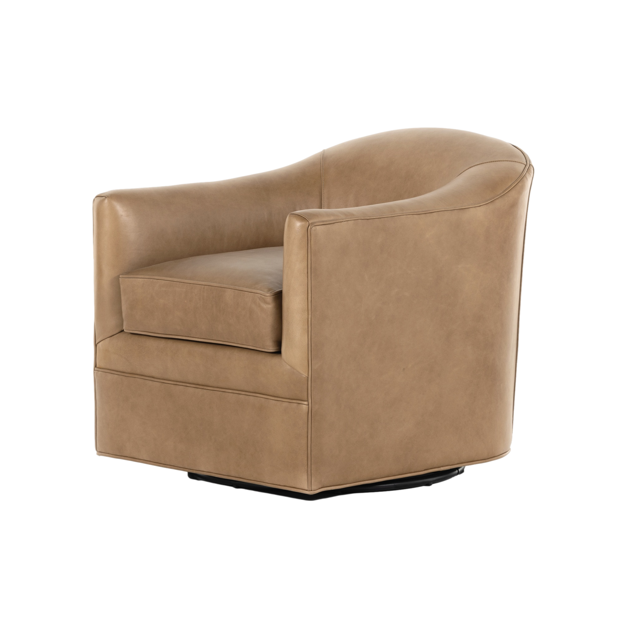 Quinton Swivel Chair in Taupe