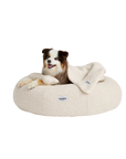 Round Boucle Cloud Bed (Small, White)