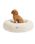 Round Boucle Cloud Bed (Small, White)