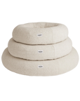 Round Boucle Cloud Bed (Small, White)