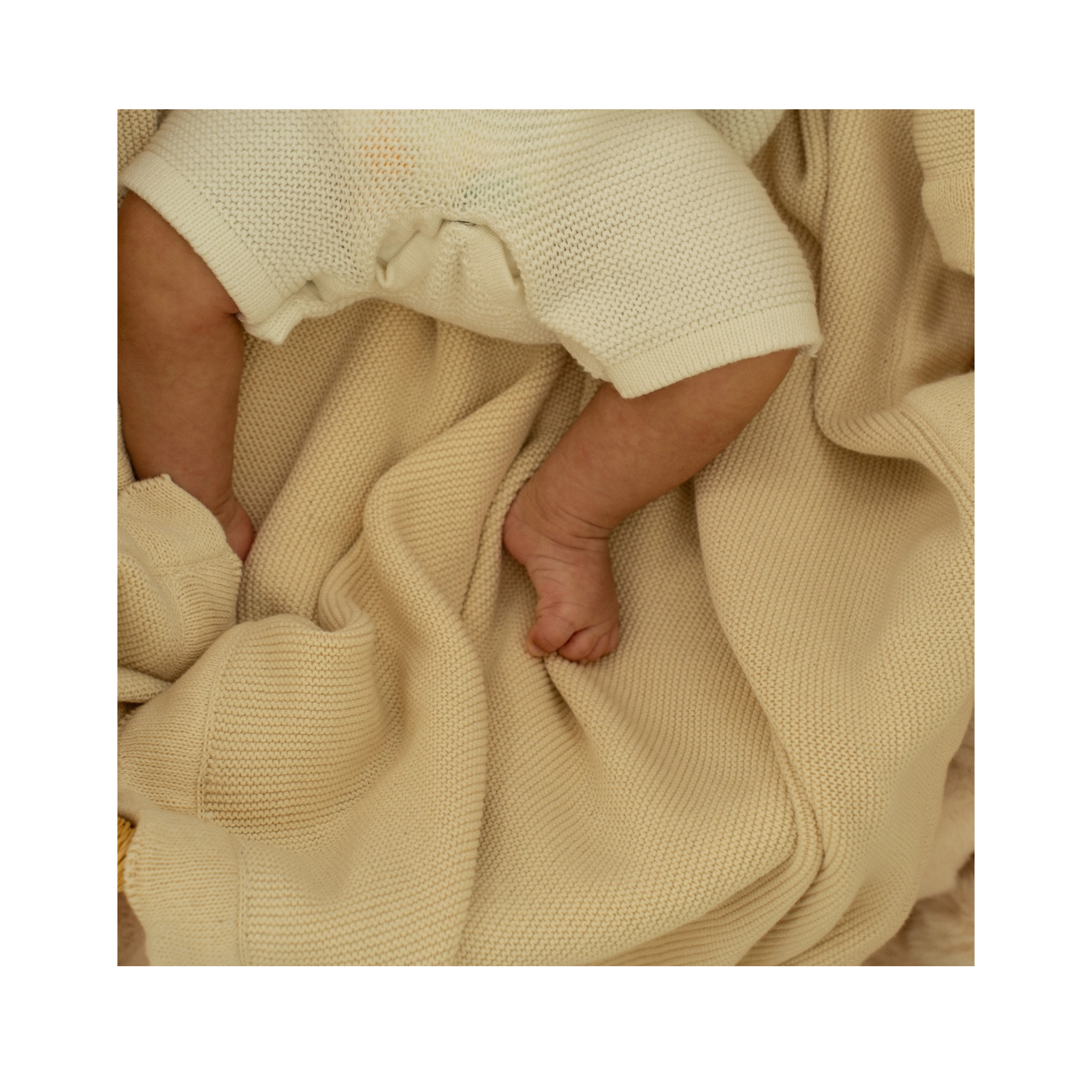 Scallop Knit Baby Blanket