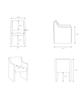 Toko Dining Chair (Camel)