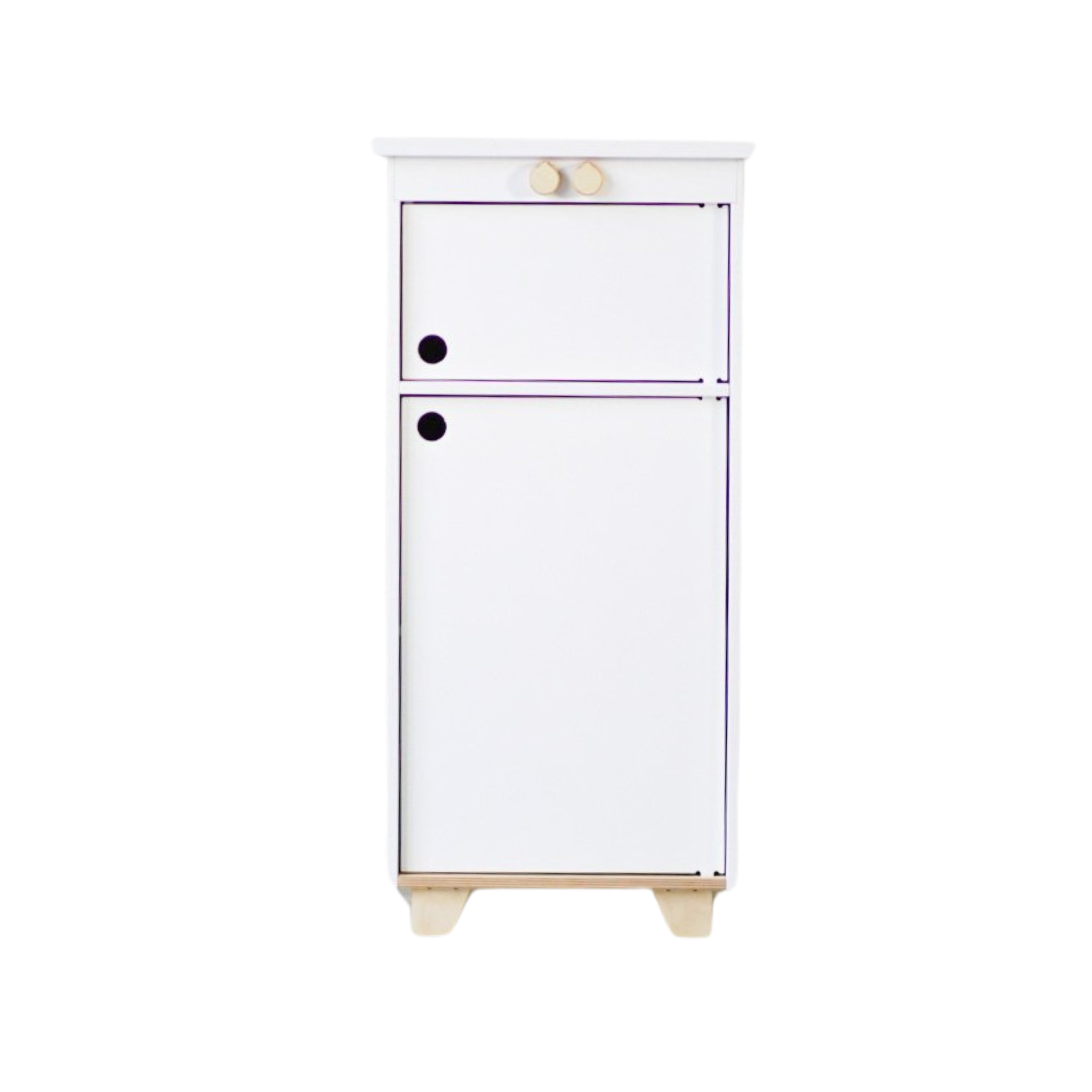 Montessori Wooden Play Fridge (White)