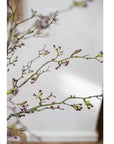 Long Weigela Flower Stem 63" Tall: White / Five Stems