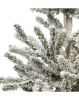 3'PRELIT WRM WHITE LED FLCK VAIL TREE