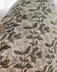 Serene Petals Pillow Cover | Vintage Floral Throw Cover: 22" x 22" / Printed Back