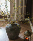 Long Weigela Flower Stem 63" Tall: White / Five Stems