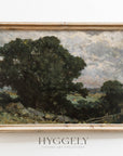Dark Moody Landscape Oil Painting Wall Decor L137: 8"x10"