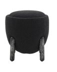 Clarabella Boucle Ottoman in Black