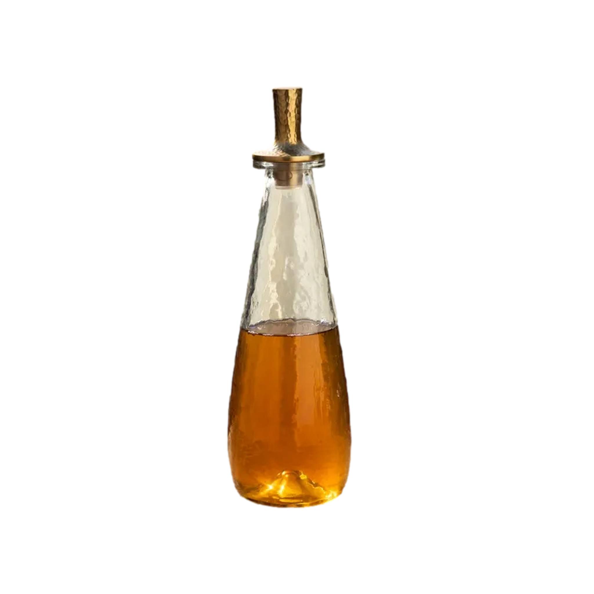 Pebbled Glass Decanter (Tall)