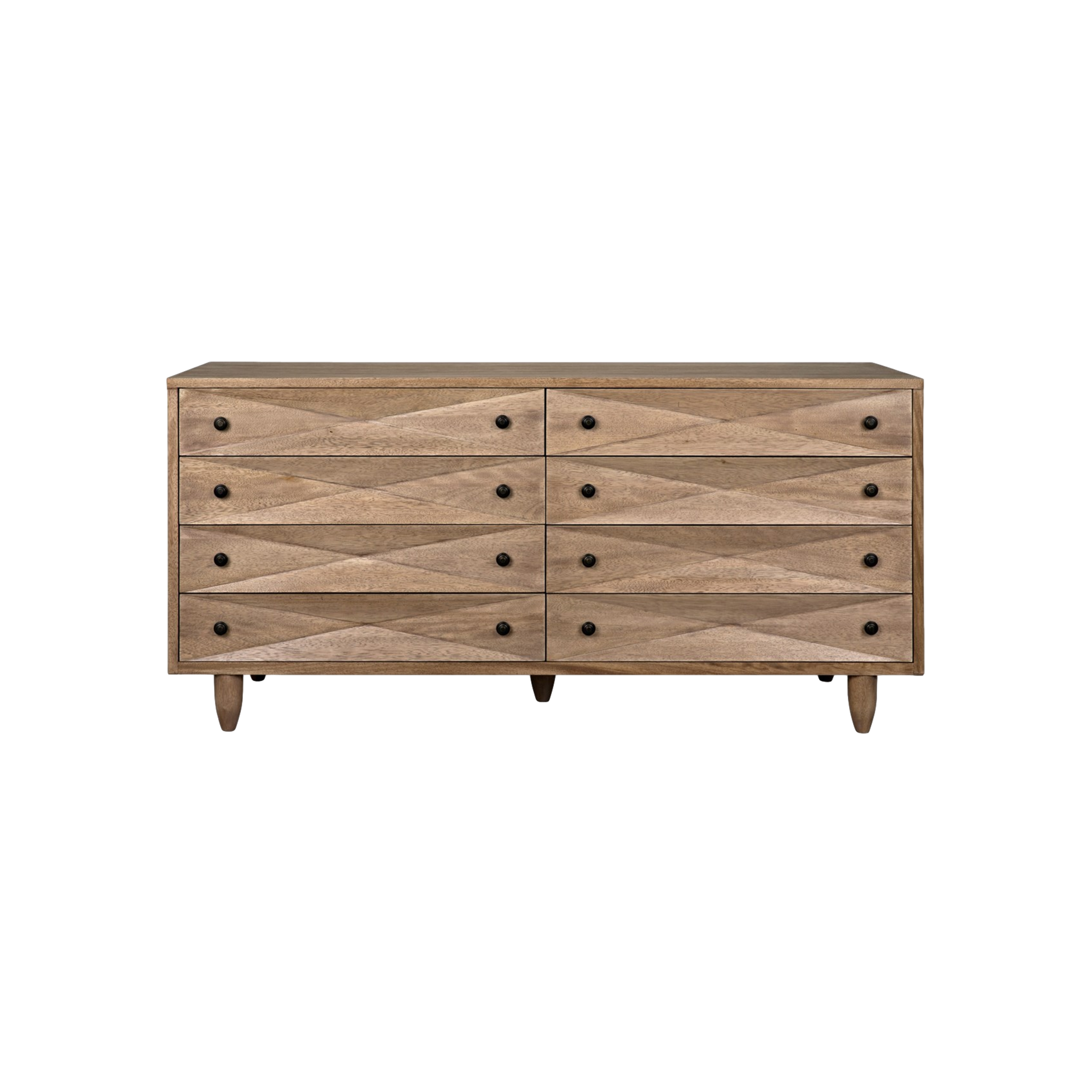 Diamond Double Chest in Washed Walnut