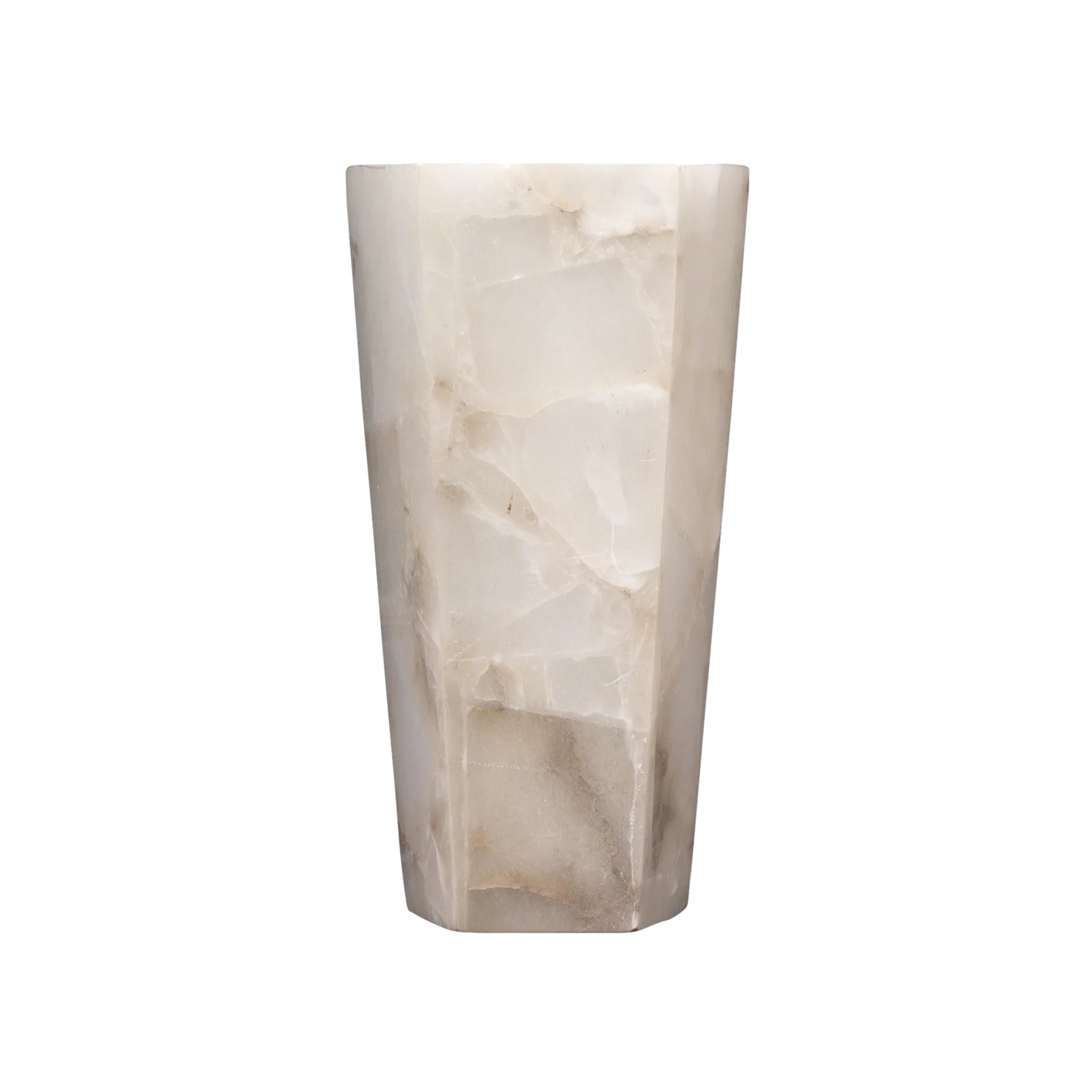 Borealis Tall Hexagon Sconce (White)
