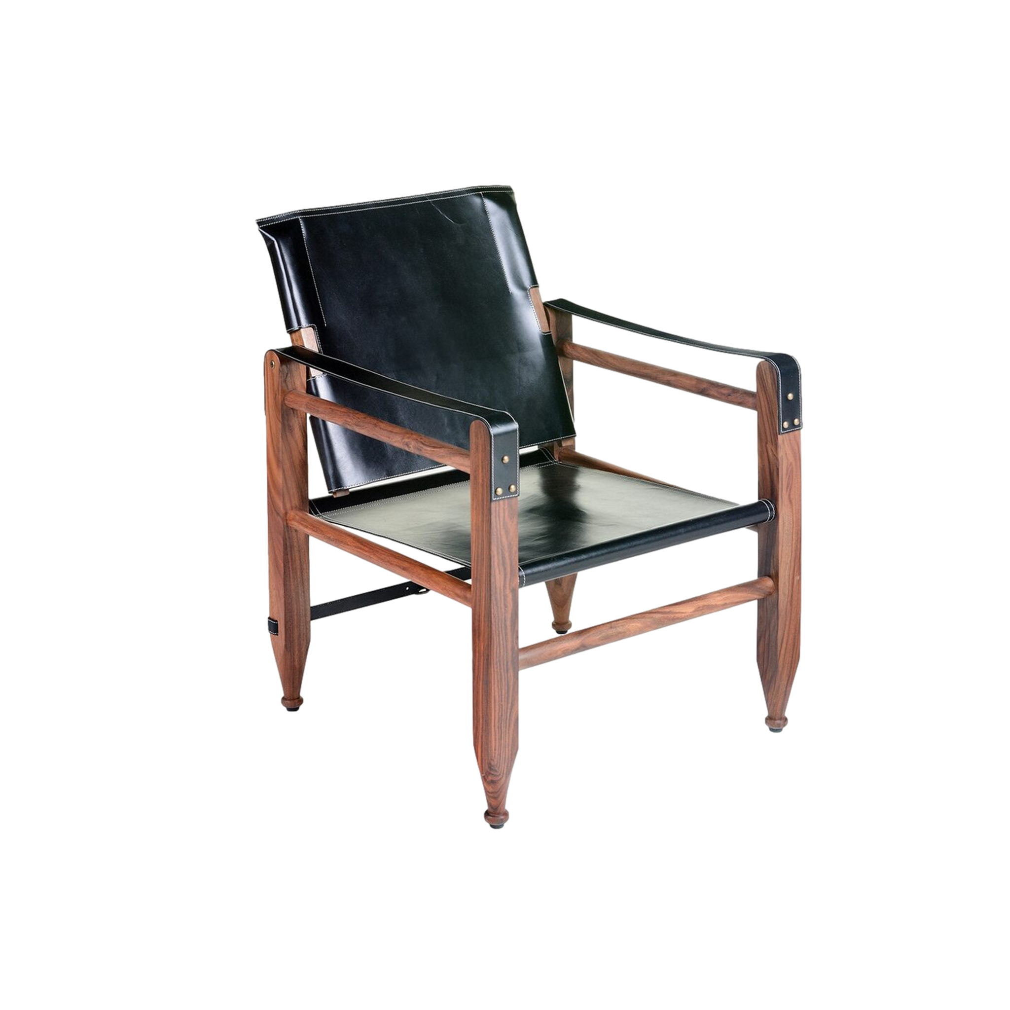 Leather Campaign Chair