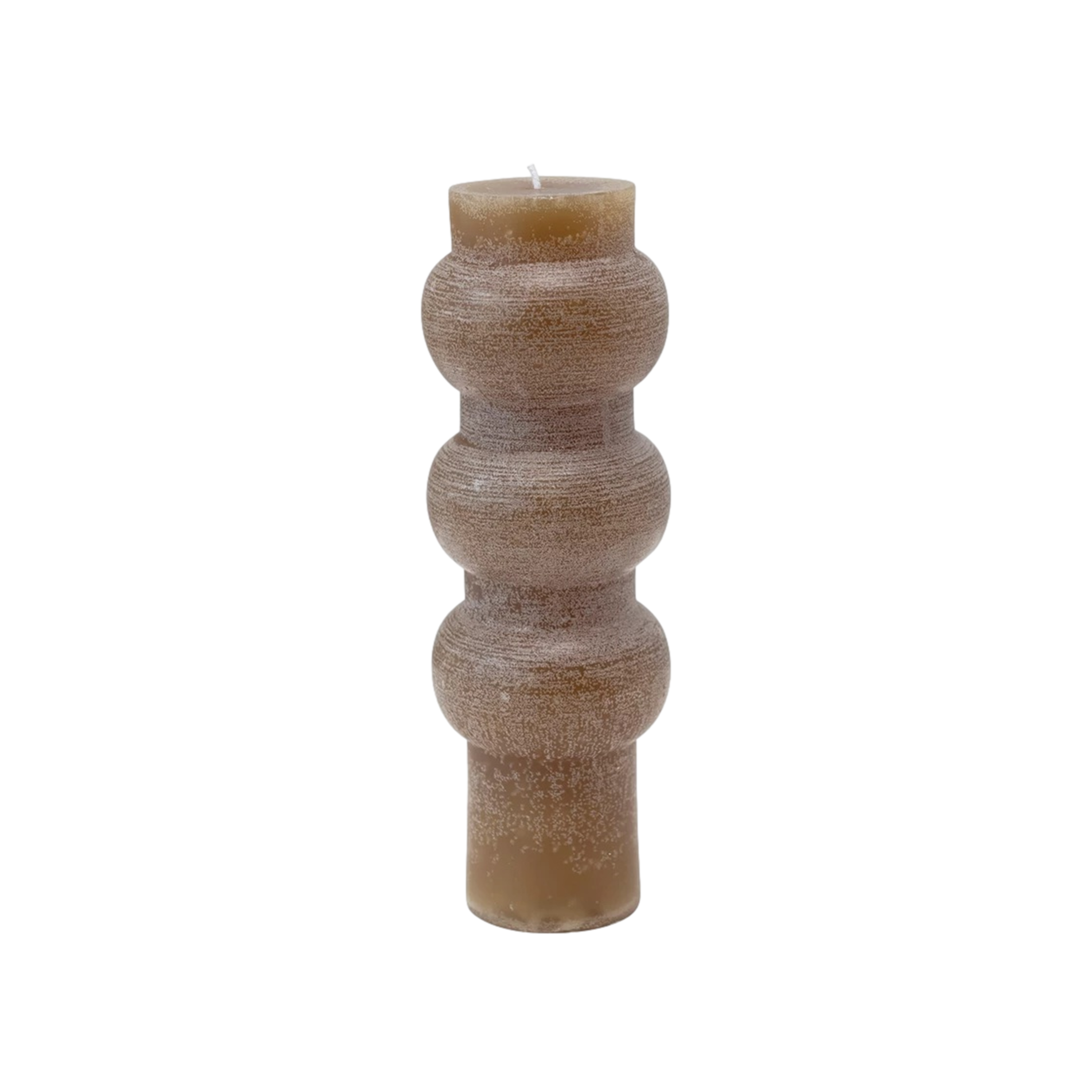 Totem Pillar Candle in Brown