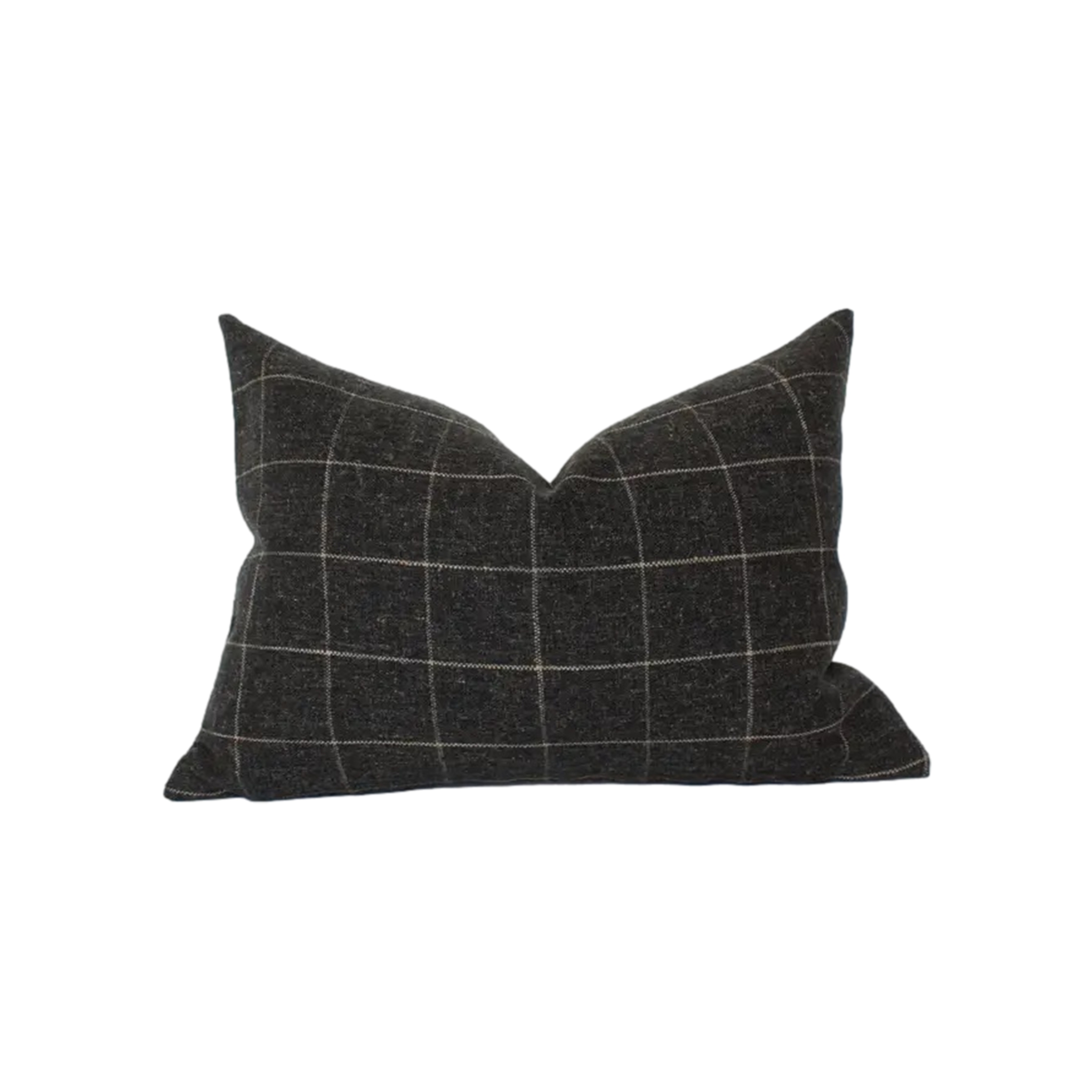 Black plaid deals pillows