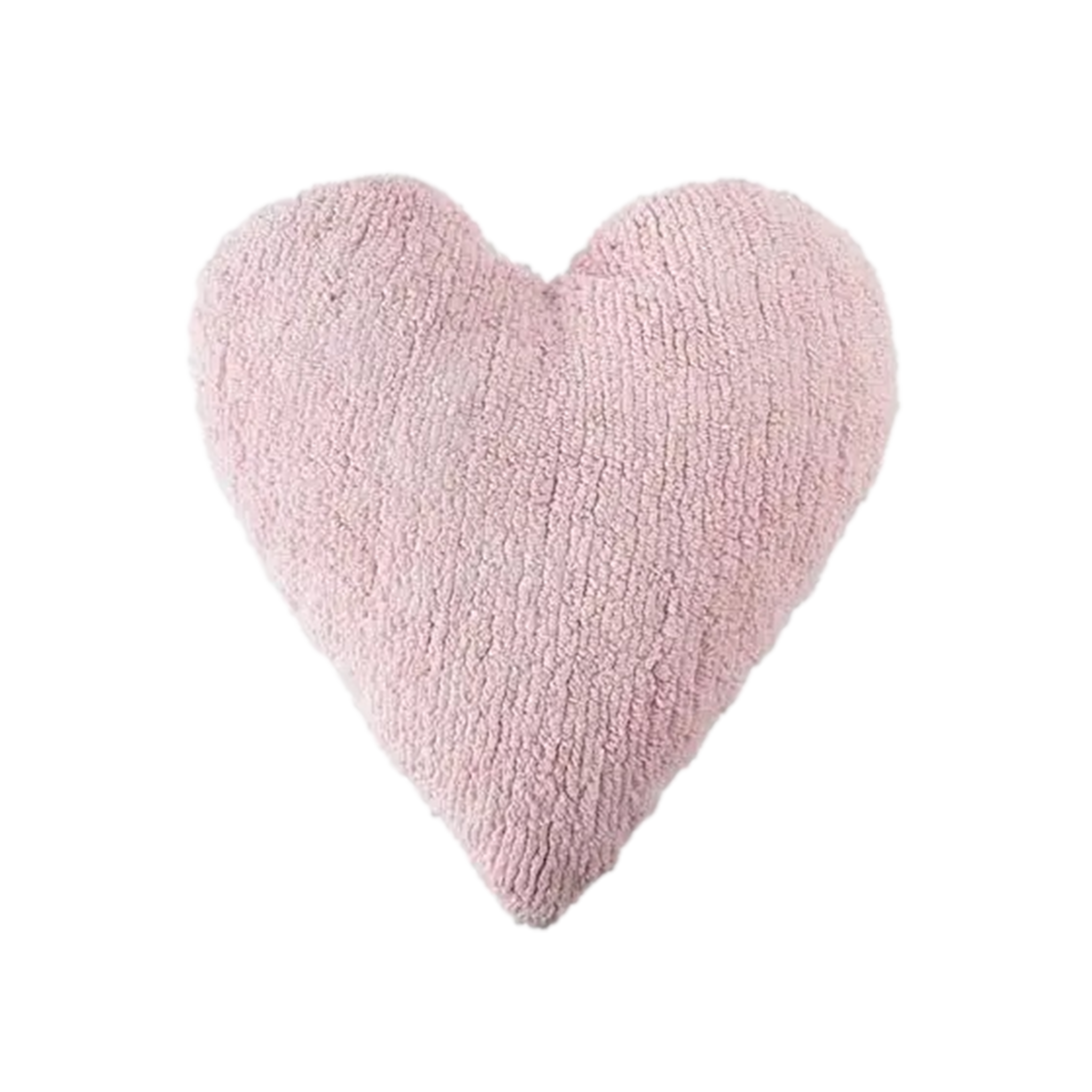 Pink fluffy heart new arrivals pillow