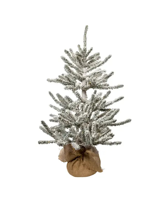 3&#39;PRELIT WRM WHITE LED FLCK VAIL TREE