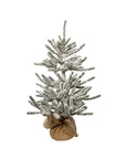3'PRELIT WRM WHITE LED FLCK VAIL TREE