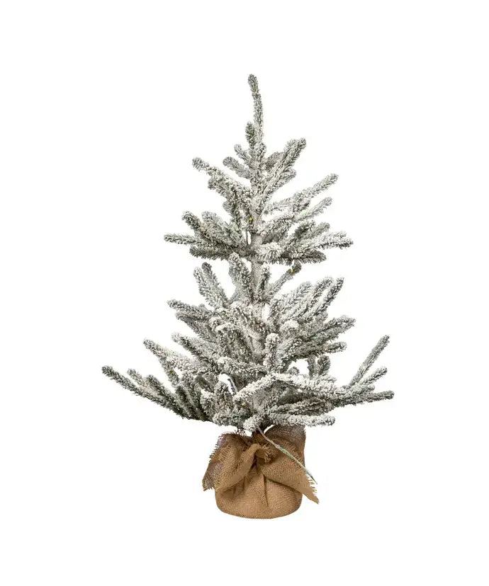 3&#39;PRELIT WRM WHITE LED FLCK VAIL TREE